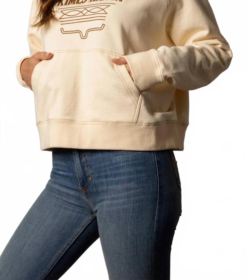 NEW KIMES RANCH lexie western sweatshirt in butter - Picture 2 of 3